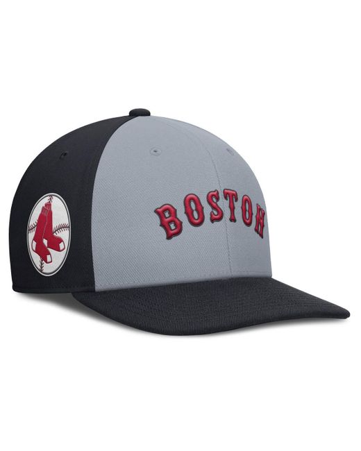 Nike Blue Gray/navy Boston Red Sox Pro Performance Snapback Hat for men