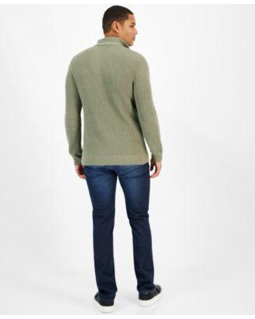 INC International Concepts Blue Inc International Concepts Zip Sweater Jeans Created For Macys for men