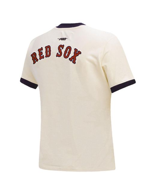 Pro Standard White Boston Red Sox Retro Classic Ringer T-shirt