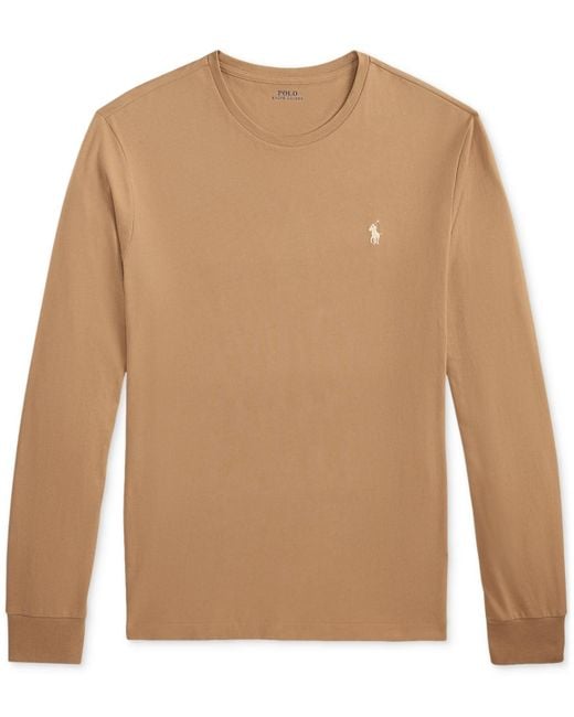 Polo Ralph Lauren Brown Classic-fit Jersey Long-sleeve T-shirt for men
