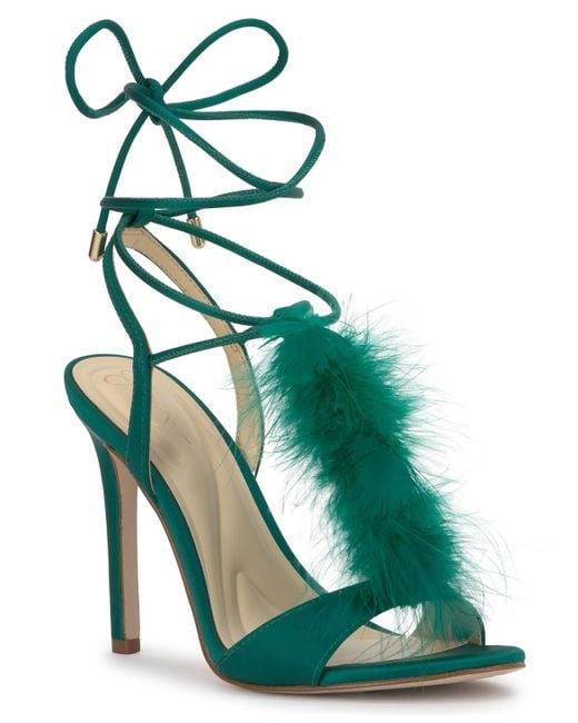 Jessica Simpson Women's Green Jenzin Feather Wrap Dress Sandals -  www.ohana-automobiles.fr