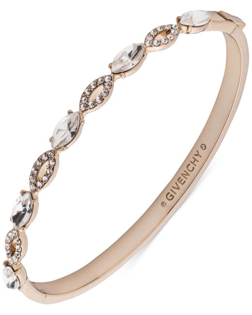 Givenchy Metallic Pave & Marquise Crystal Bangle Bracelet