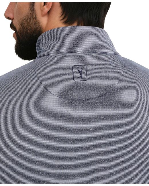 PGA TOUR Gray Horizontal Fleece Full-zip Sweatshirt for men