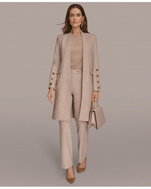 Donna Karan Natural Straight Leg Pants