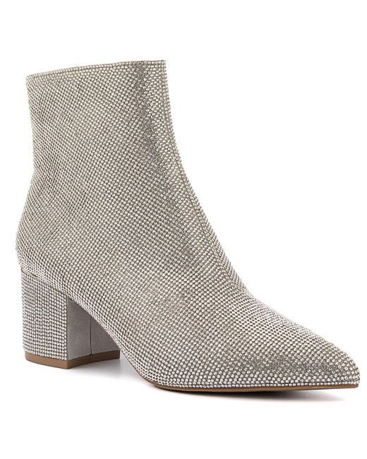 Sugar Nightlife Bling Ankle Boots in Gray | Lyst
