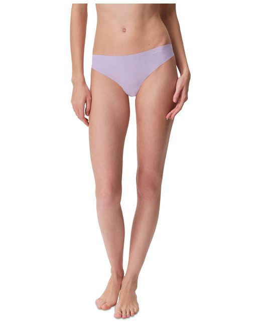 Calvin Klein Pink Invisibles Microfiber Stretch Thong Underwear D3428