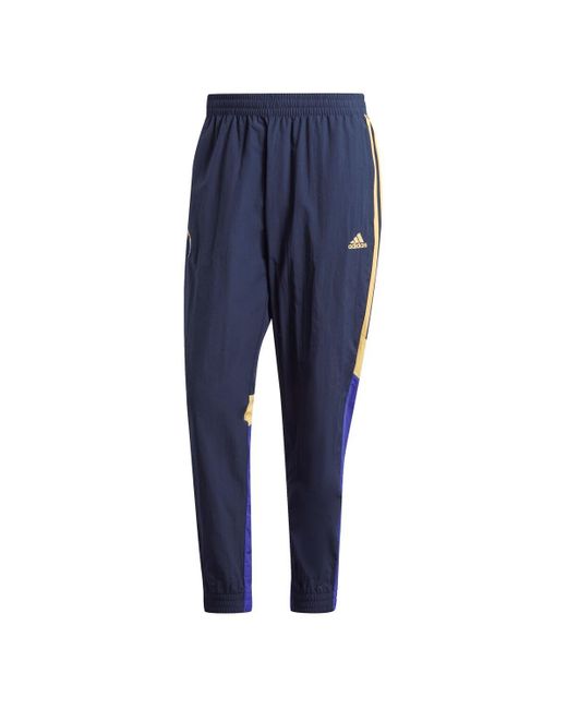 Adidas Blue Navy Real Madrid 2023/24 Urban Purist Woven Track Pants for men