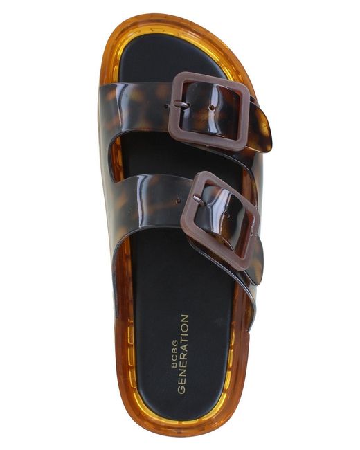 BCBGeneration Brown Marli Platform Jelly Sandal