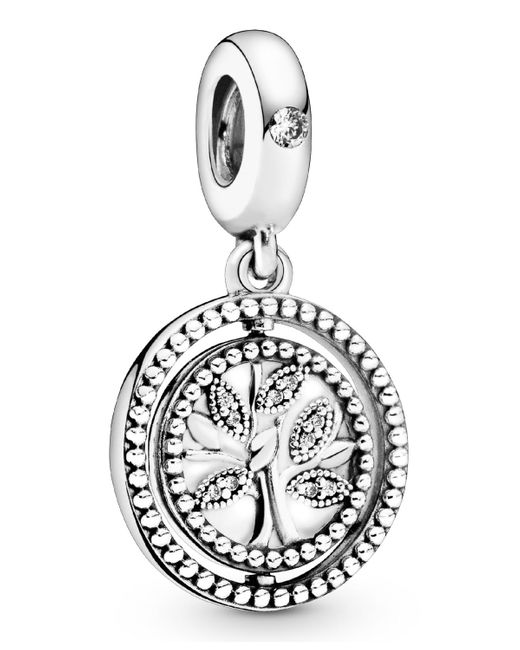 PANDORA Cubic Zirconia Spinning Family Tree Dangle Charm In White Lyst pandora-cubic-zirconia-spinning-family-tree-dangle-charm-in-white-lyst