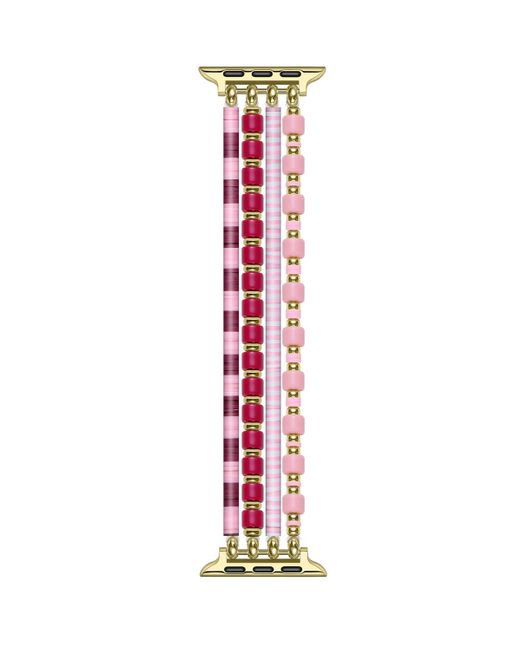 The Posh Tech Pink Fling Beaded Band For Apple Watch