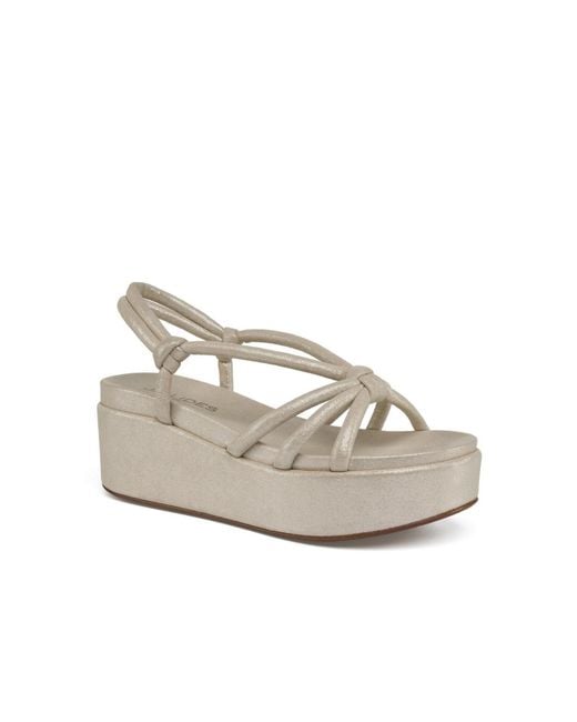J/Slides White Qayla Sandal