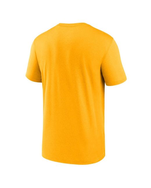 Nike Yellow Lsu Tigers 2025 Sideline Legend Performance T-shirt for men