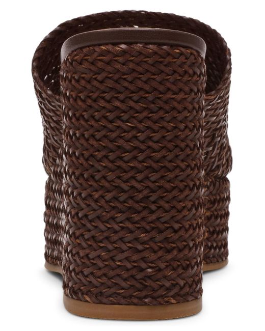 Steve Madden Brown Cassi Platform Wedge Slides