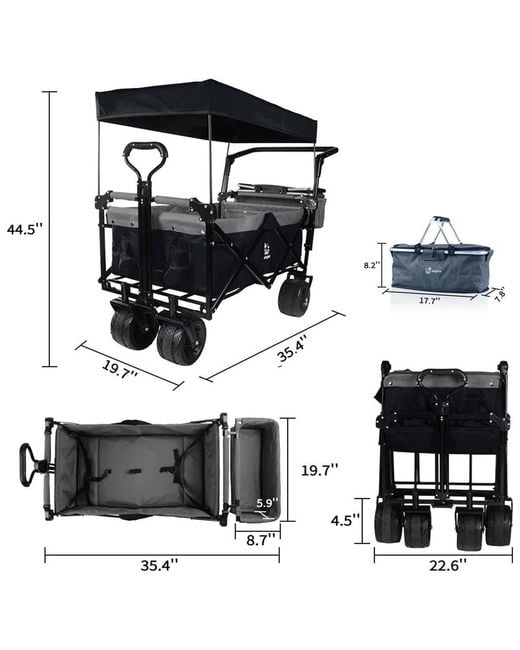 Mountaintop Blue Collapsible Wagon