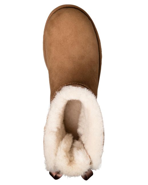 Ugg Brown Mini Bailey Bow Ii Slip On Boots