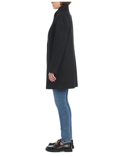 Kate Spade Black Single-breasted Stand-collar Coat