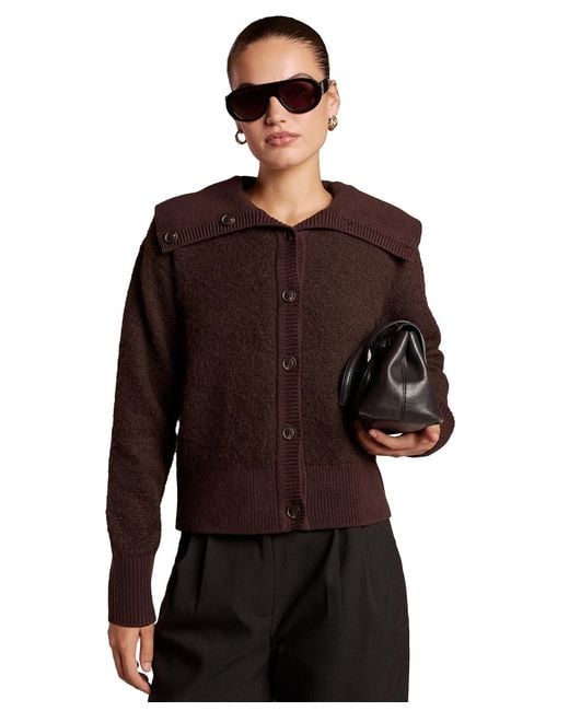 4th & Reckless Brown Capicine Fitted Cardigan
