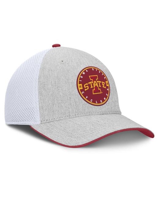 Fanatics Heather Gray/white Iowa State Cyclones trigger Flex Hat for men