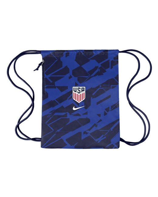 Nike Blue Usmnt Patterned Heritage Gym Sack Bag