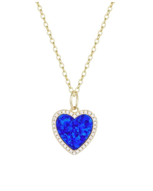 KAMARIA Blue Heart Necklace