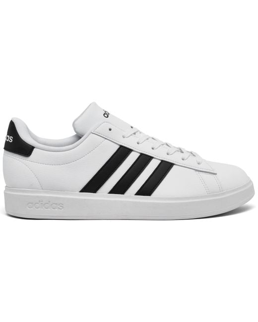 Adidas White Grand Court 2.0 Casual Sneakers From Finish Line for men