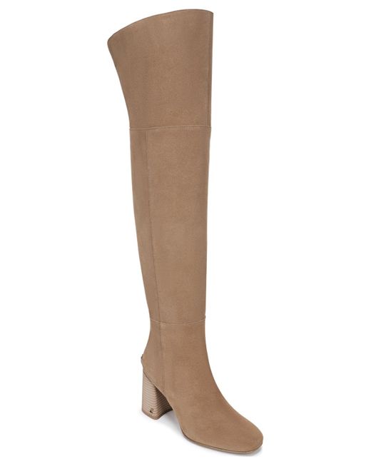 Circus by Sam Edelman Brown Brigid Wide-calf Over-the-knee Block-heel Boots