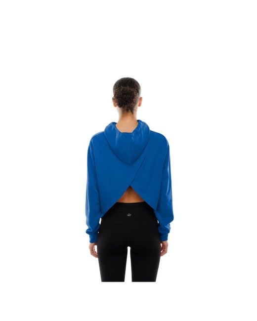 KTZ Blue Golden State Warriors Glam Game Open Back Hoodie