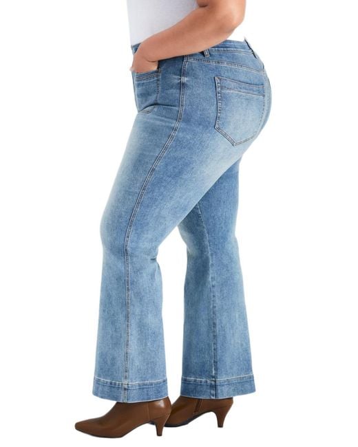 Avenue Blue Plus Size Emmy Flared Jean