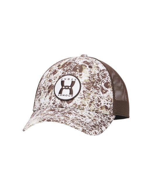 Under Armour Gray Blitzing Trucker Hat for men