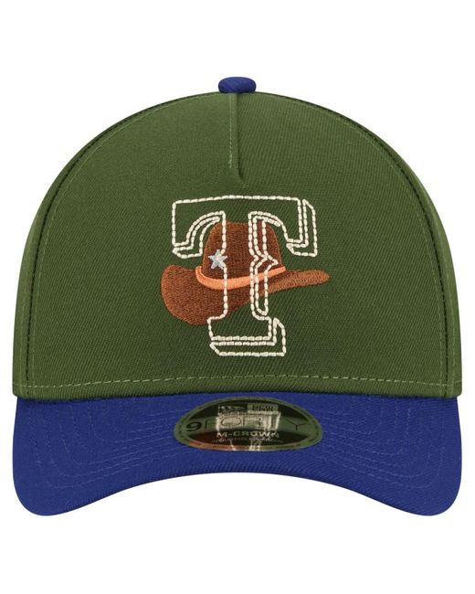 KTZ Texas Rangers City Feature 9forty A-frame Adjustable Hat in Green ...
