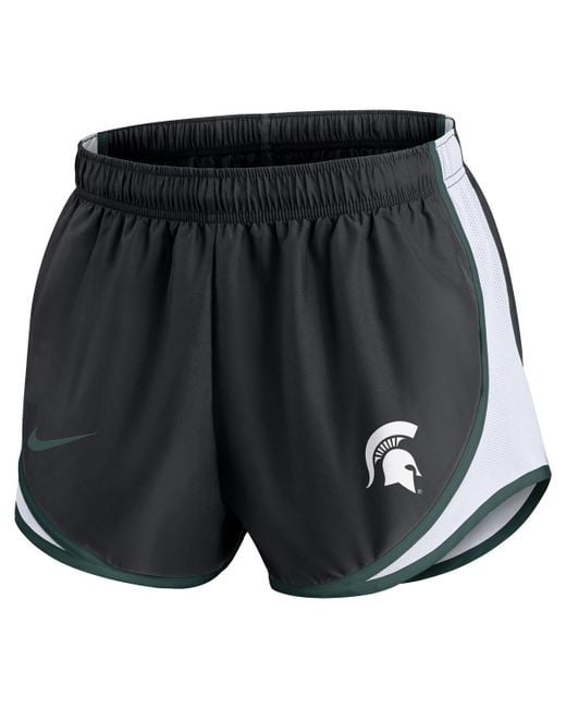 Nike Black Michigan State Spartans Spring Break Tempo Performance Shorts