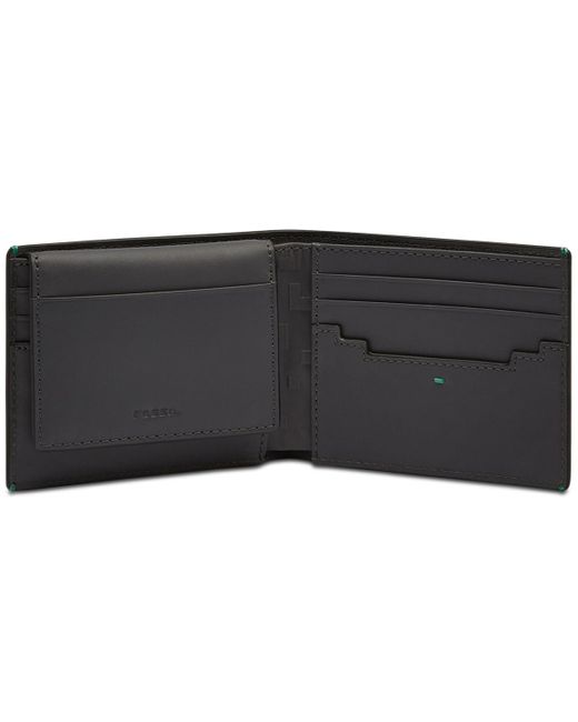 Fossil Black Minecraft X Special Edition Embossed Leather Pass Case for men