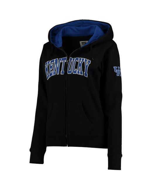 Colosseum Athletics Black Kentucky Wildcats Arched Name Full-zip Hoodie