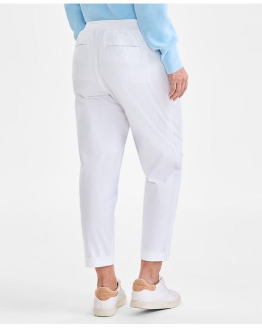 Style & Co. Blue Pull On Cuffed Pants