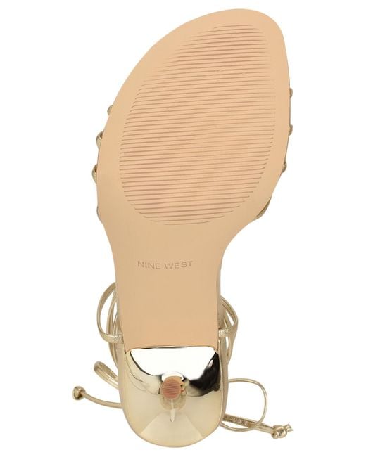 Nine West Metallic Opela Strappy High Stiletto Sandals