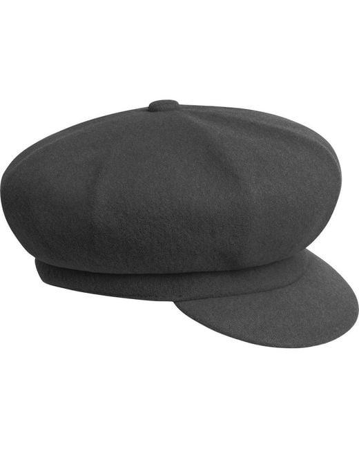 Kangol Black Wool Spitfire Newsboy