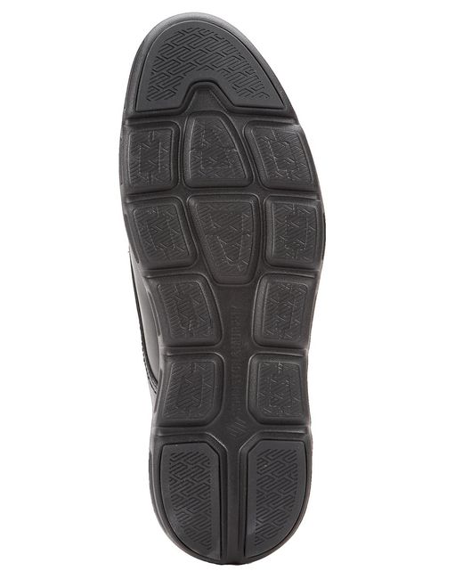 Johnston & Murphy Black Larkin Plain Round Toe Shoes for men