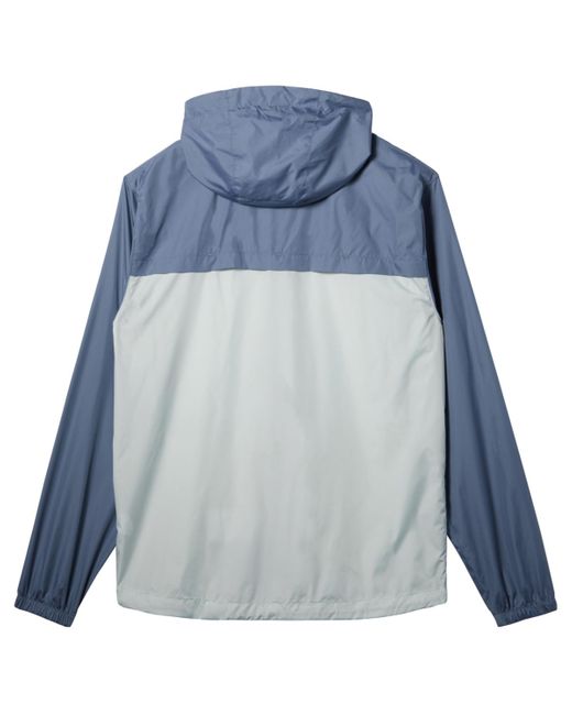 Quiksilver Blue Overcast Windbreaker Long Sleeve Jacket for men