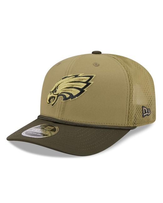 KTZ Green Philadelphia Eagles 2025 Salute To Service 9seventy Adjustable Hat for men