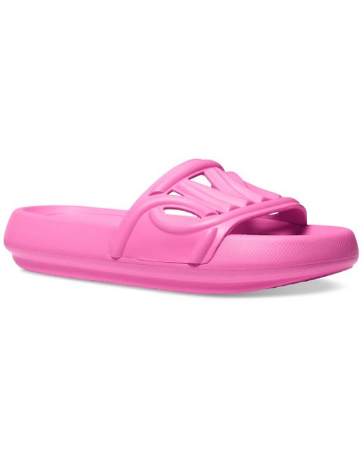 Michael Kors Michael Mmk Splash Slide Sandals in Pink Lyst