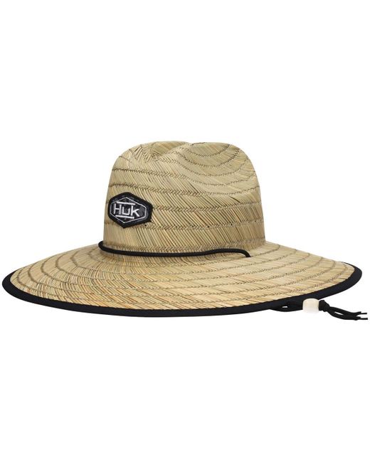 HUK White Running Lakes Tri-blend Straw Hat for men