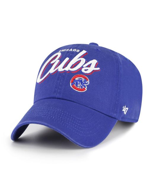 '47 Blue Chicago Cubs Ariana Clean Up Adjustable Hat