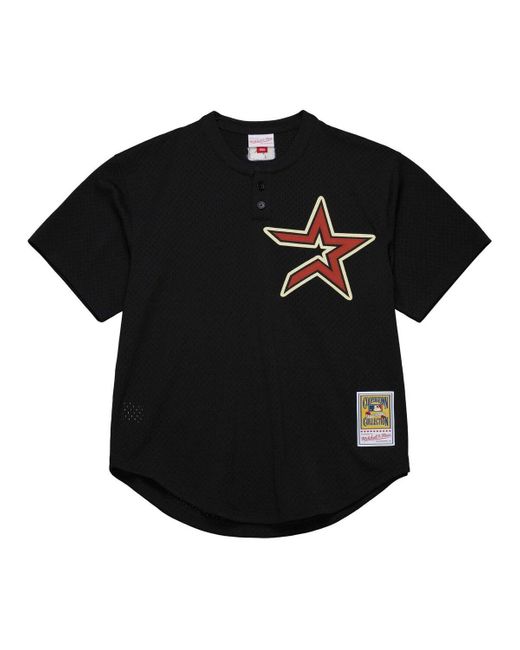 Mitchell & Ness Black Craig biggio Houston Astros Cooperstown Mesh Batting Practice Jersey for men