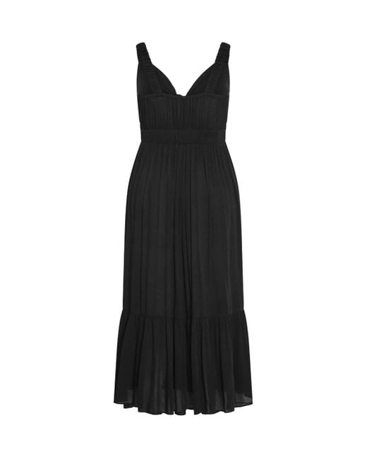 City Chic Black Plus Size Vacay Maxi Dress