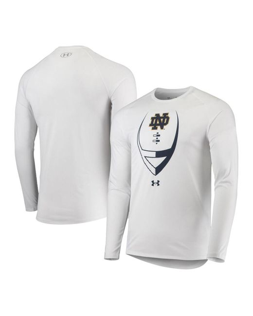 Under Armour Synthetic White Notre Dame Fighting Irish Football Icon ...