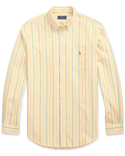 Polo Ralph Lauren Natural Classic-fit Striped Oxford Shirt for men