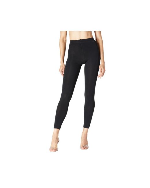 Stems Italian Fleece Lined leggings 300 Denier in Black Lyst