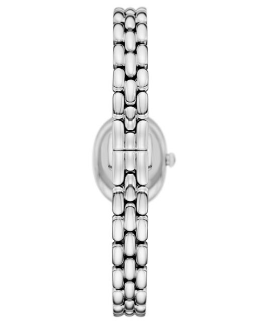 Emporio Armani Metallic Two-hand Stainless Steel Watch