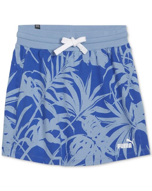 PUMA Blue Palm Resort Drawstring-waist Skirt