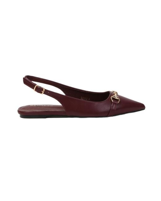 BERNESS Brown Rio02 Slingback Flats